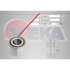 Подшипник ступицы колеса 48x62x30