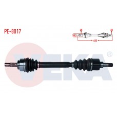 Привод в сборе слева PEUGEOT 307 (3A/C) 1.4 633mm 2000-2007 MEKANIK Привод в сборе слева PEUGEOT 307 (3A/C) 1.4 633mm 2000-2007 MEKANIK