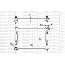 Радиатор, охлаждение двигателя 26MM