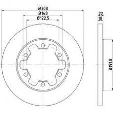 Тормозные диски задние комплект
