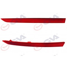 отражатель заднего бампера левый