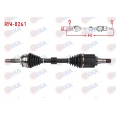 Привод в сборе слева