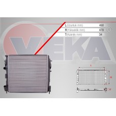 Радиатор охлаждения двигателя,с кондиционером