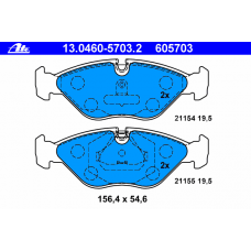 Колодки тормозные передние