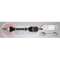 Привод в сборе слева