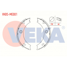 Комплект тормозных колодок задний