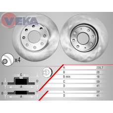 Диск тормозной