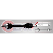 Привод в сборе слева