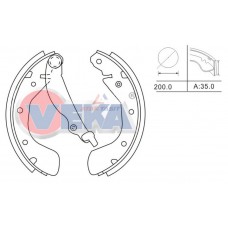 Комплект тормозных колодок