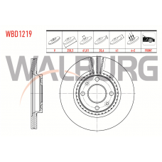 Тормозные диски передние комплект 